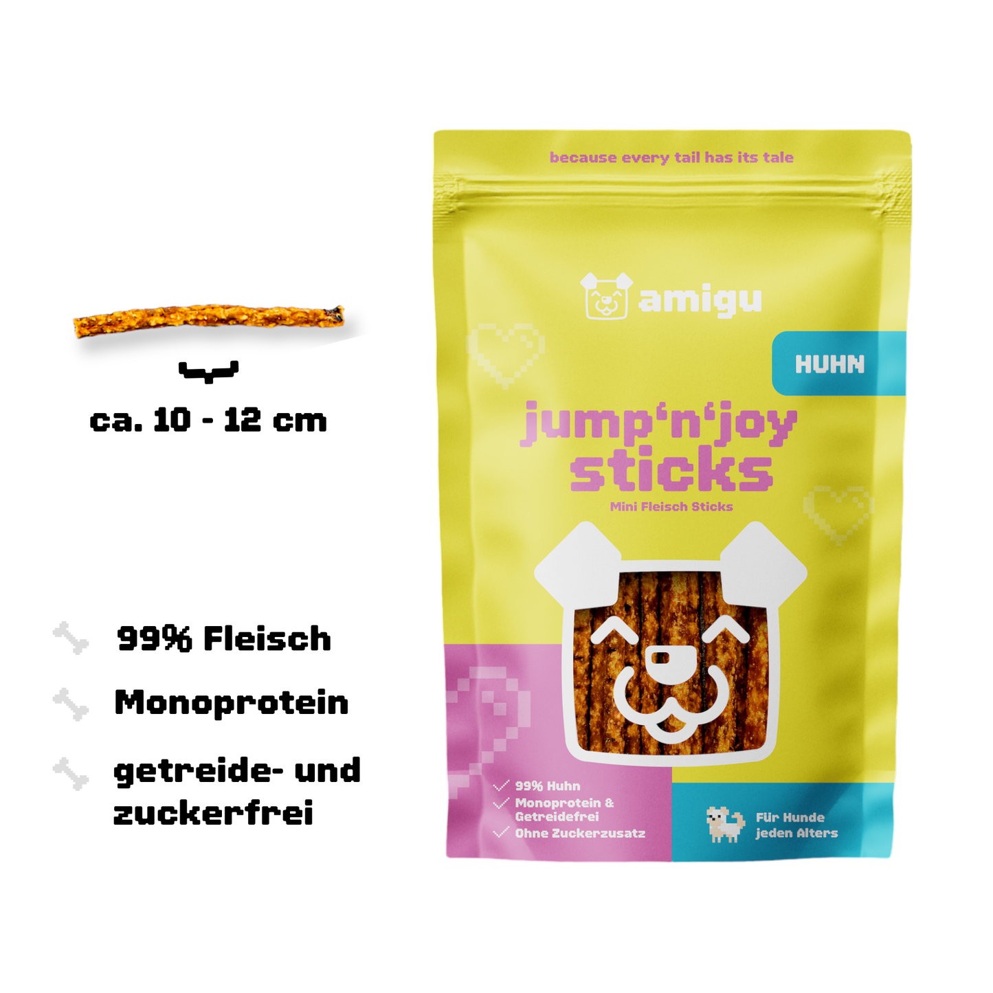 jump'n'joy - Fleischsticks Huhn | 100g