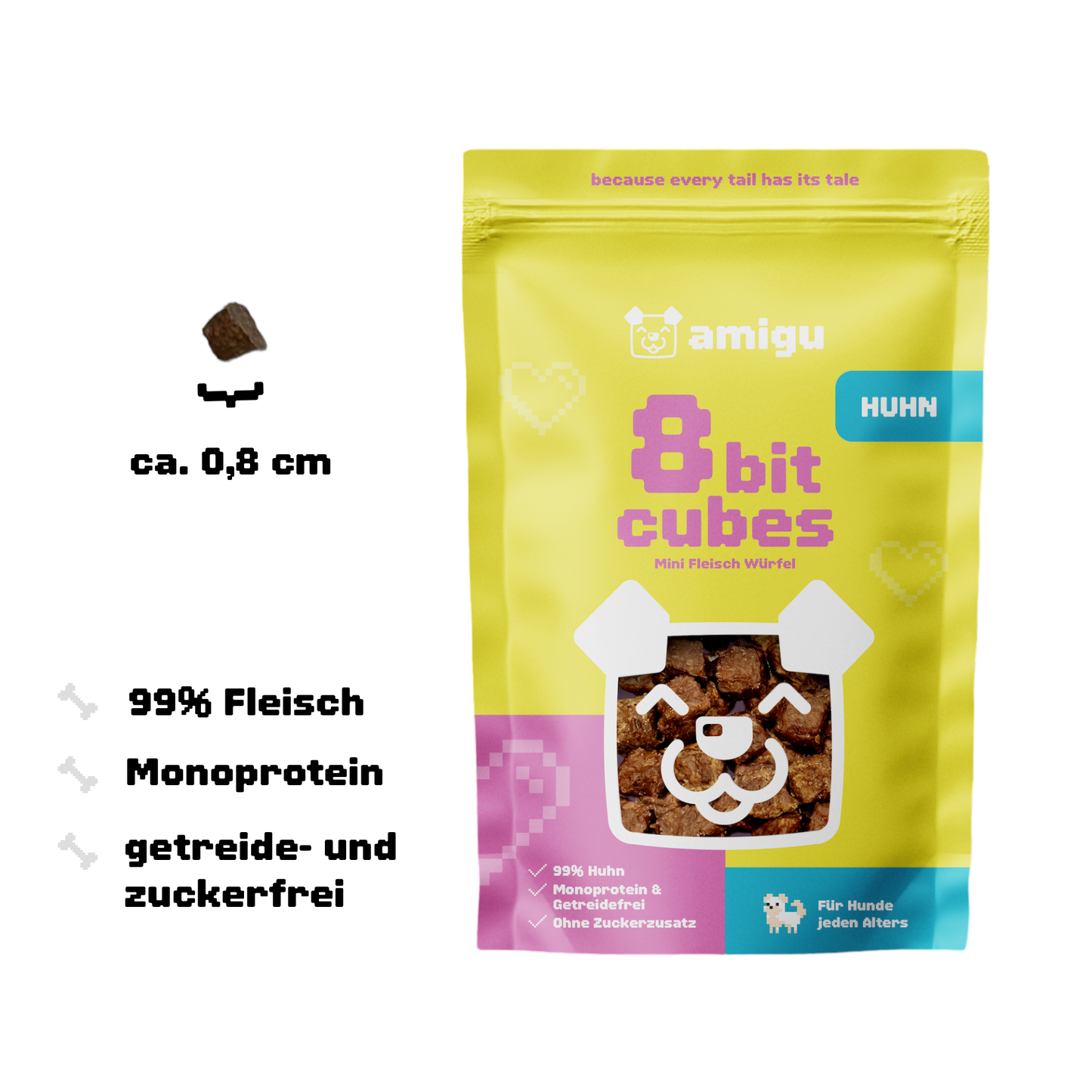 Bit cubes - Kleine Fleischwürfel Huhn | 100g